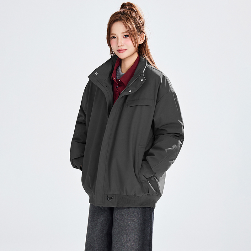 冬季工装休闲立领百搭棉衣外套宽松棉服A321-MY8833-P89，男装棉衣，电商A321