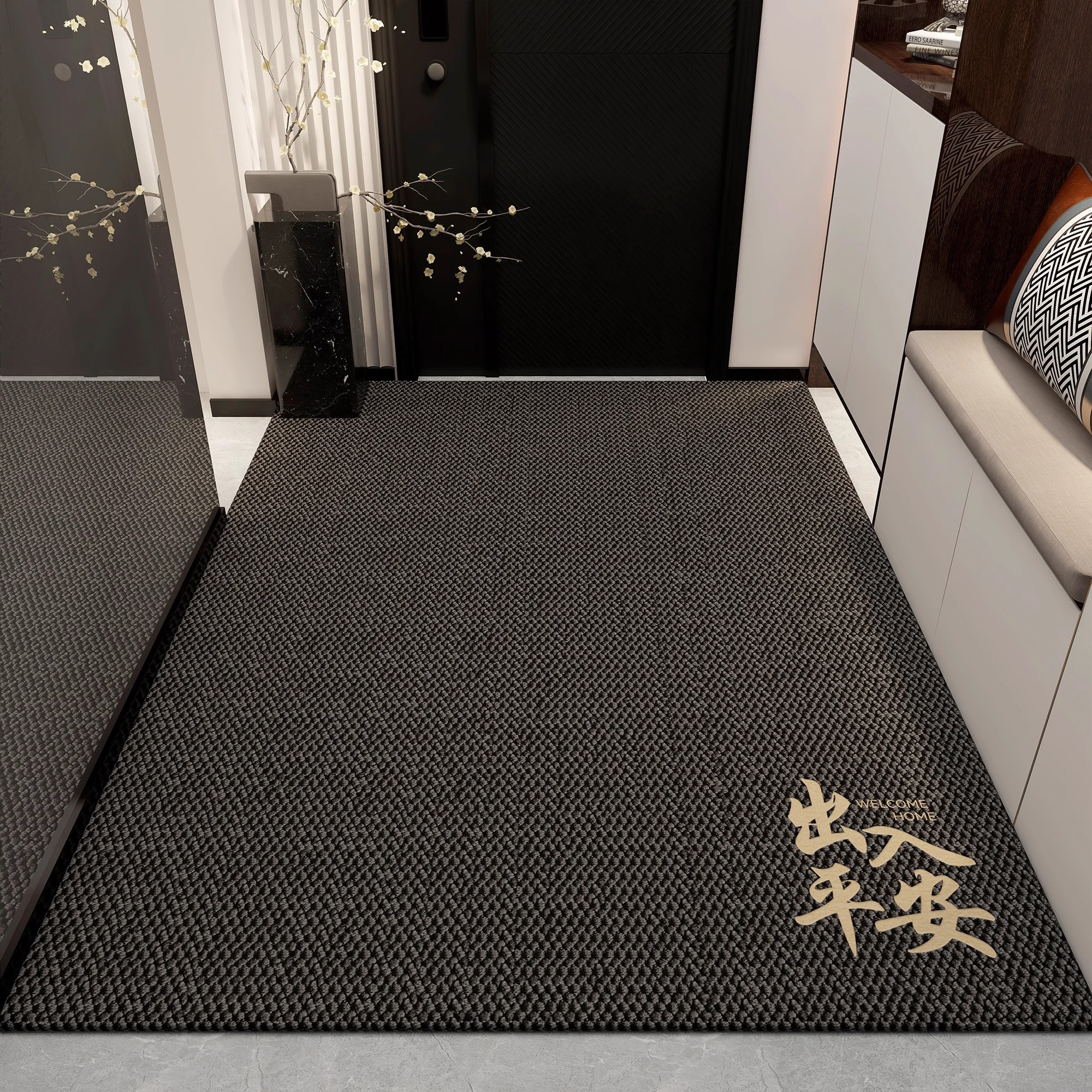 入户门地垫纯色地毯防滑耐脏脚垫