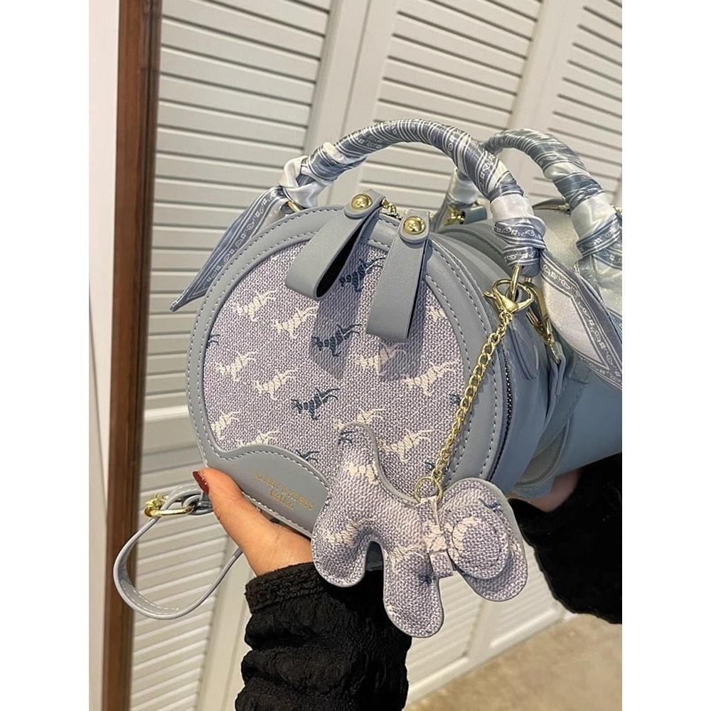 高级感小包包女2025秋冬新款潮时尚手提圆包小众单肩包百搭斜挎包,箱包皮具/热销女包/男包,小方包,淘宝优惠券,粉丝福利购,淘宝优惠卷