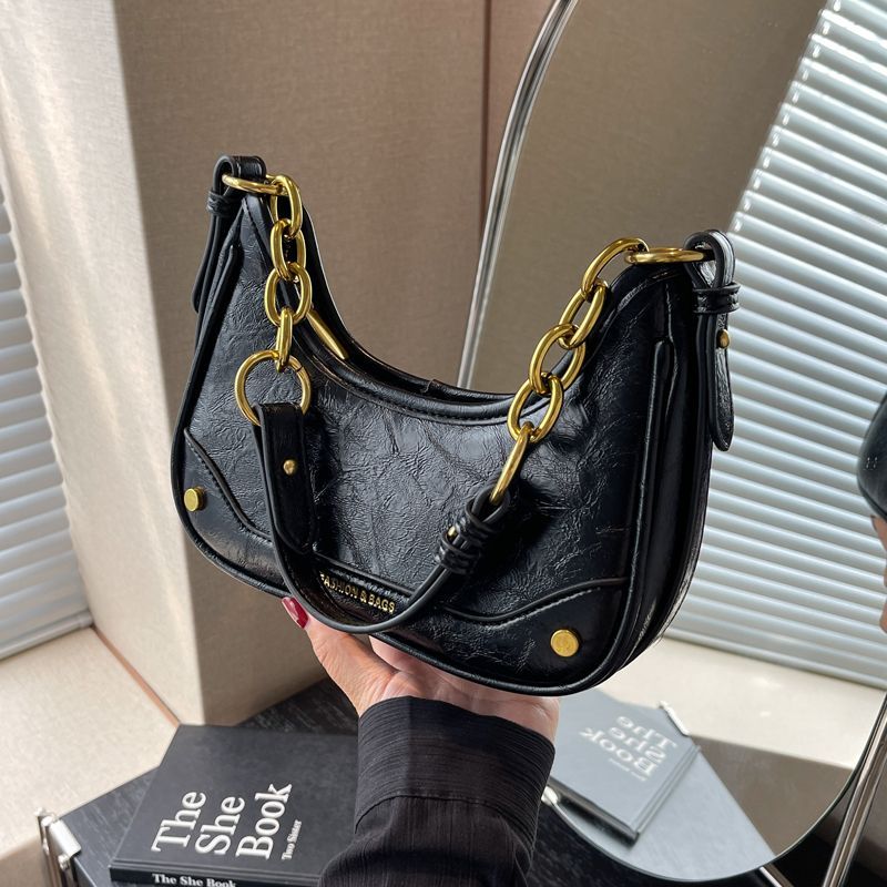 高级感小众复古腋下包包女2026新款洋气链条单肩包秋冬百搭斜挎包