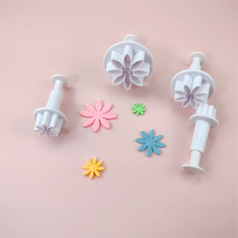 小雏菊翻糖模具花朵弹簧压