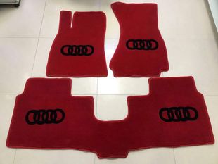 适用于奥迪A6L Q5L汽车专用羊毛地毯式 A4L Q7L 脚垫 A8L