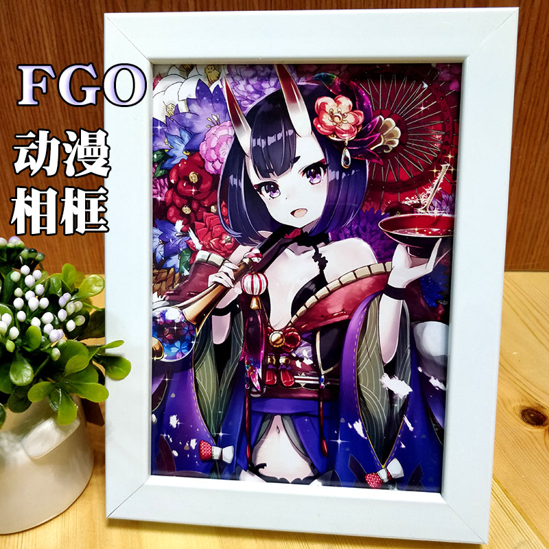 Fate fgo相框 照片动漫周边黑贞德尼禄吾王diy个性来图定制