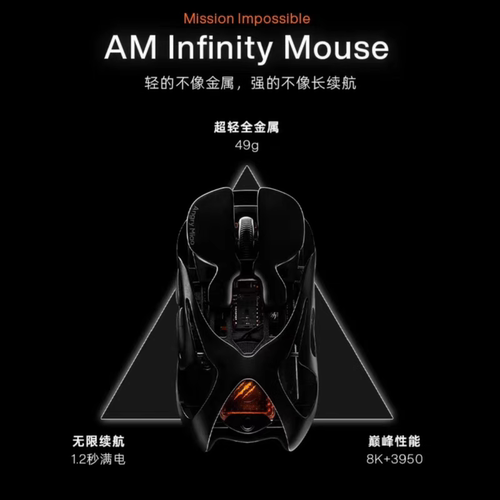 正品现货 怒喵 InfinityMouse 无限续航 轻量化 无线有线2.4G鼠标