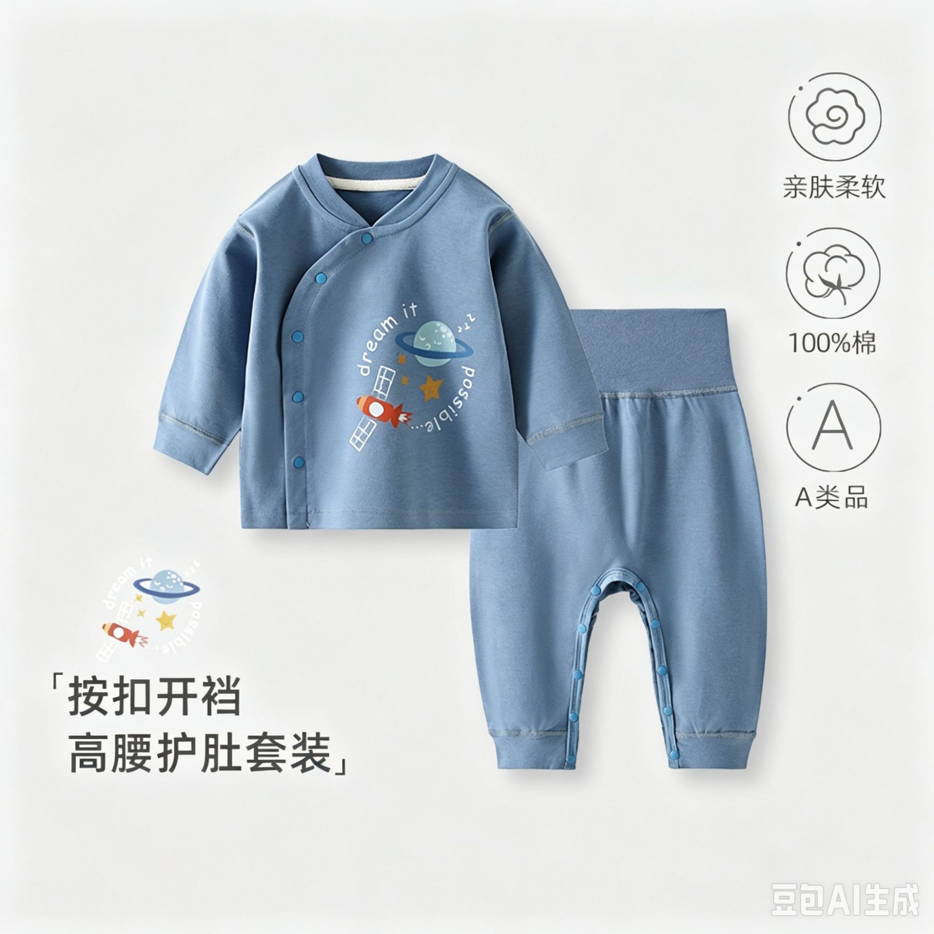 儿童2026秋装新款套套装宝宝秋季可爱超趣分体式高腰两件套打底衣