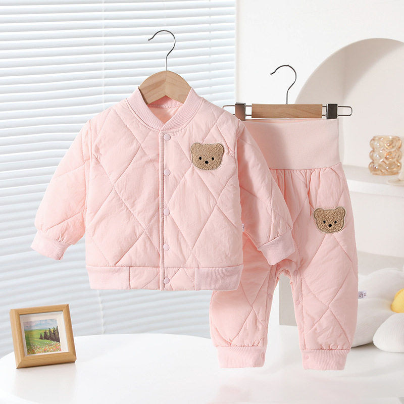 1岁宝宝衣服秋冬套装分体