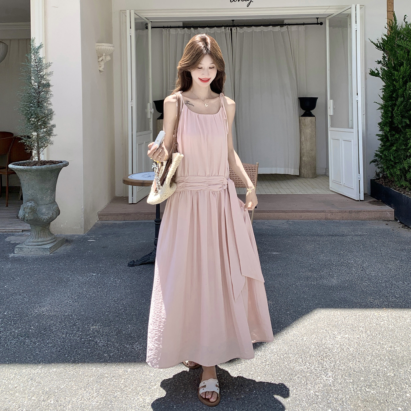 夏款新款吊带连衣裙2c393-9829P155控248,女装连衣裙,浙宝211