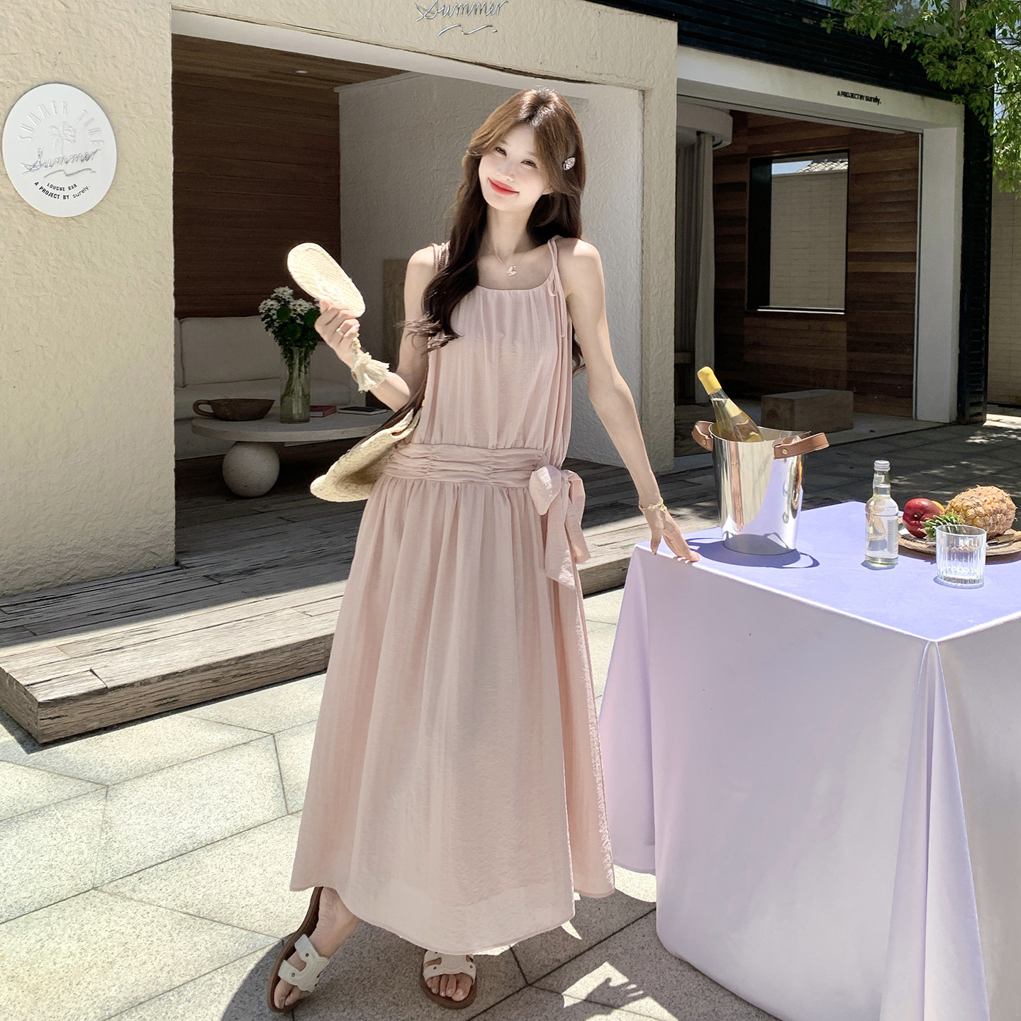 夏款新款吊带连衣裙2c393-9829P155控248，女装连衣裙，浙宝211