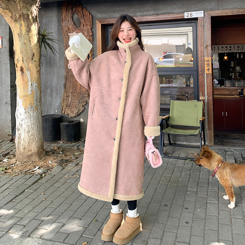 数据好大货冬款新款百搭好看皮毛一体211-1835P225控318，女装毛呢外套，浙宝211