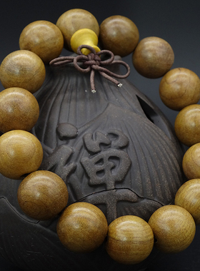 金丝楠木佛珠手串金丝阴沉木乌木