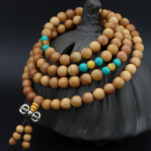 红豆杉念珠 天然老料108颗 木质佛珠 保真手珠高密顺纹情侣款手串