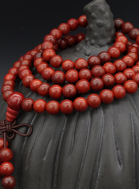 红酸枝木猫眼紫檀念珠天然特价