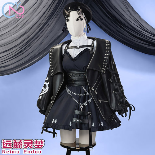 次元二COS动漫游戏服装VTuber彩虹社远藤灵梦Reimu Endou预售