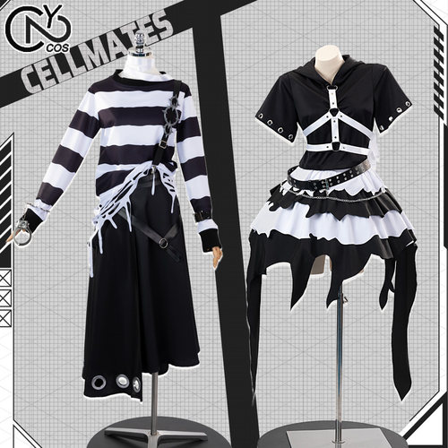 次元二COS服装彩虹社vtuber虚拟主播星导晶月之美兔囚服男女预售