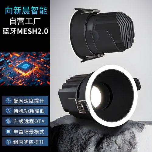 蓝牙mesh2.0智能调光射灯