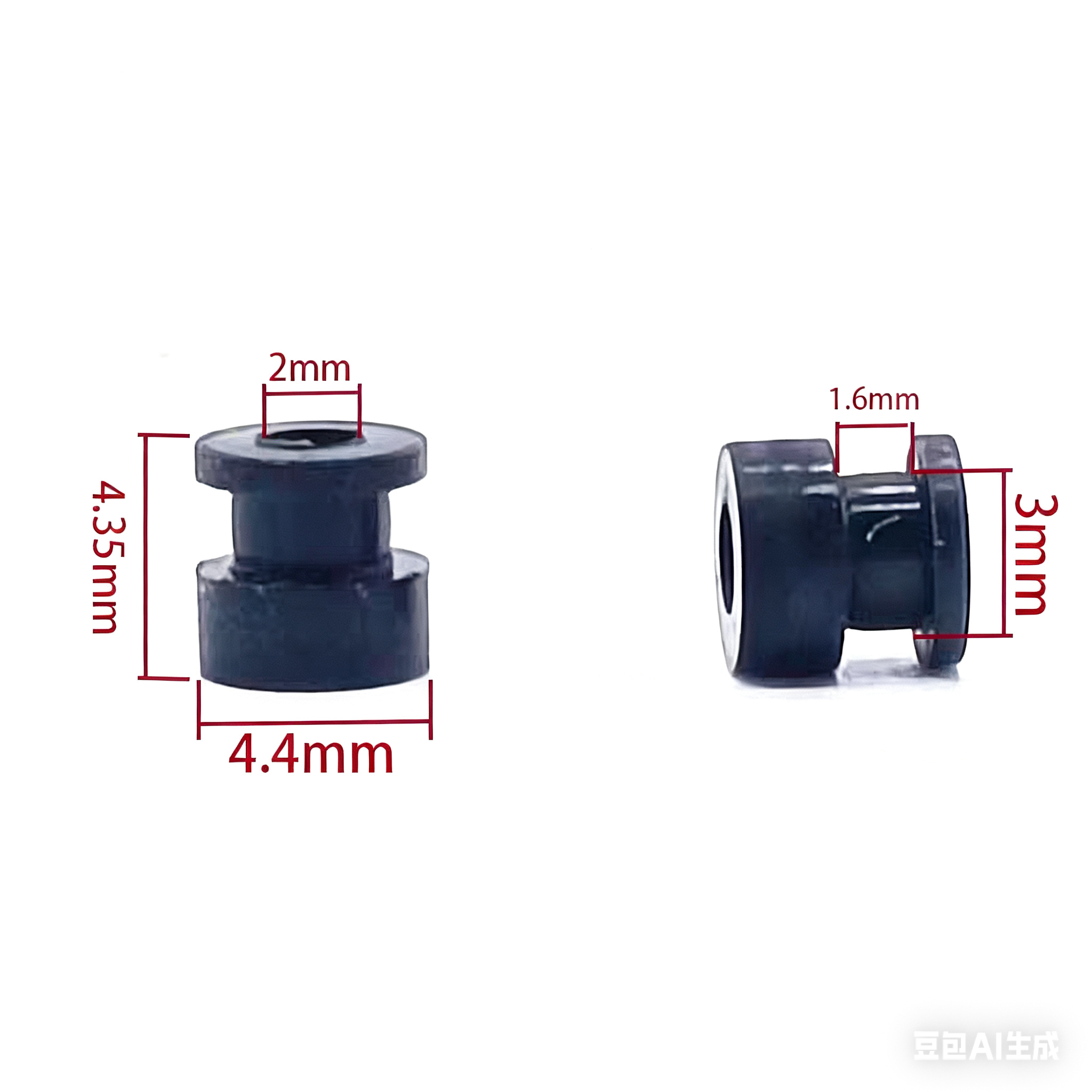 M2*4 穿越机小四轴避震球 硅胶减震球 FPV飞控电调竞速花飞性价比