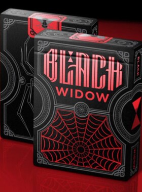 默默纸牌Black Widow Playingcard美国进口黑寡妇收藏花切扑克牌