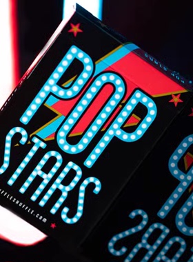 默默纸牌Pop Star deck美国进口流行明星花切魔术收藏款扑克牌