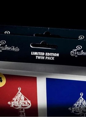 默默纸牌Ace Fulton's set 美国进口红蓝富尔顿重置版魔术扑克牌