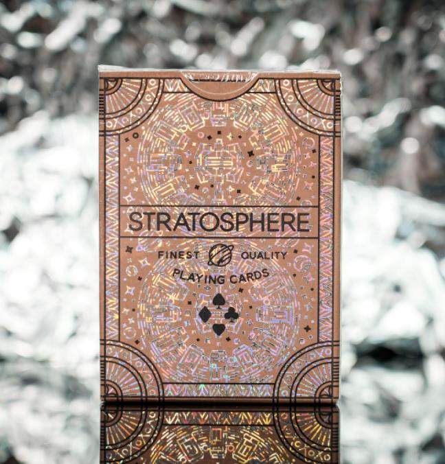 默默纸牌stratosphere deck碎钻镭射棕色深空v3 古铜烫金收藏扑克
