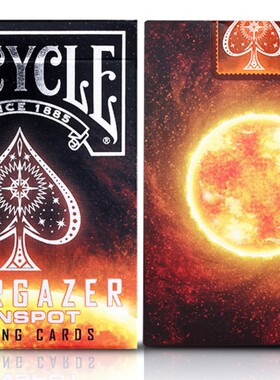 默默纸牌bicycle sunspots deck美国观星者太阳黑子花切扑克牌