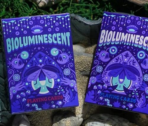 默默纸牌 Bioluminescent deck生物发光 进口创意潮流花切扑克牌