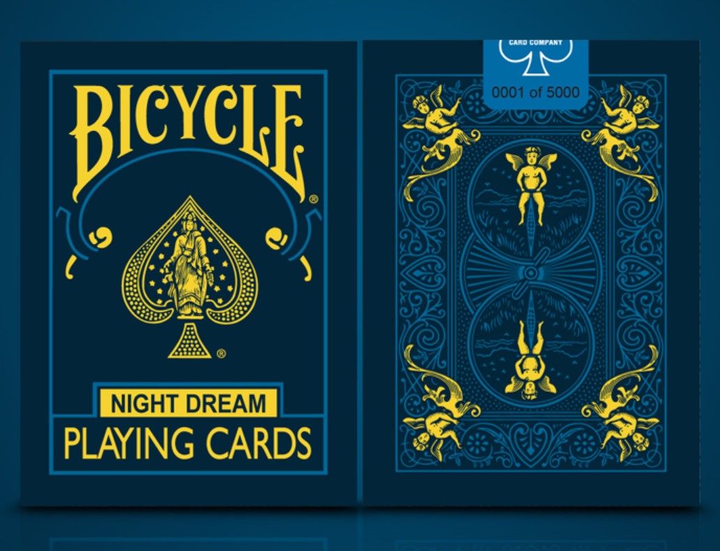 默默纸牌bicycle night dream deck美国夜梦单车花切限量款扑克牌