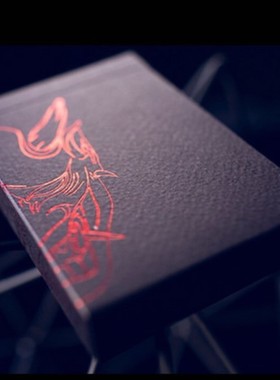 默默纸牌Hannya deck v2美国进口般若二代红色烫金花切艺术扑克牌