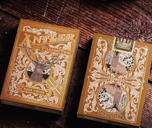 默默纸牌Cinnamon antler deck美国进口DD出品肉桂色雄鹿花切扑克