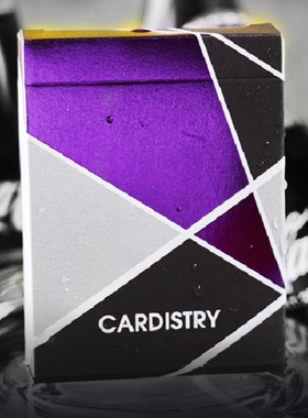 默默纸牌cardistry v1 deck 美国进口紫色花式大师一代花切扑克牌