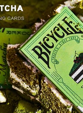 默默纸牌Bicycle Matcha playingcard美国原装进口单车抹茶扑克牌