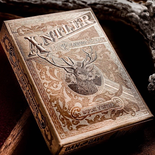 默默纸牌DD出品ANTLER BUCK TWINS美国原装灰黄雄鹿限量款扑克牌