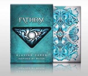 默默纸牌E公司Fathom playingcards美国原装蓝色天湖扑克牌