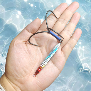 开背铁板探钓路亚假饵渔具垂钓鲢鳙鲤鱼池塘鱼钩钓鱼户外用品鱼饵