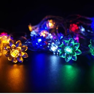 【电池款6米荷花】彩灯闪灯串灯氛围灯卧室房间宿舍装饰露营摆摊