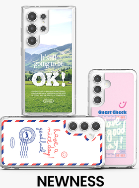 NEWNESS韩国原装正品适用三星S25Ultra/S25+/S25防摔手机壳透明磁吸保护套简约时尚商务可爱卡通INS风