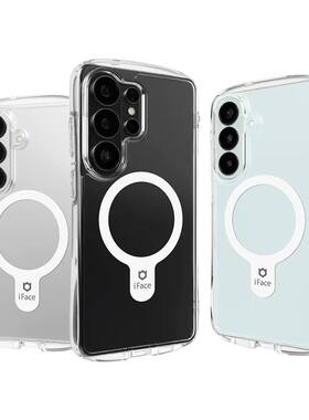 日本正品 iFace 适用三星S26ultra磁吸透明硅胶保护套手机壳简约个性商务Look in Clear