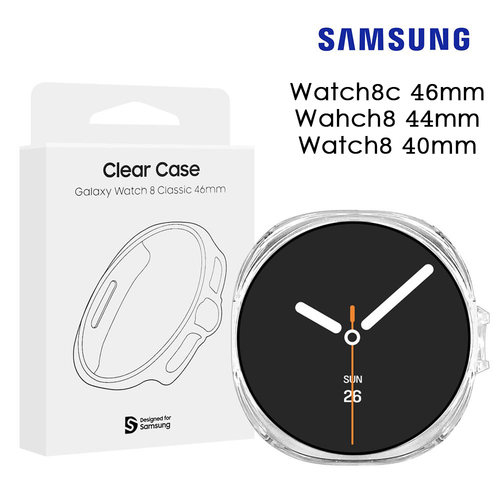 三星Watch8系列PC透明表盘保护壳