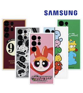 韩国三星官方正品 适用S24Ultra主题保护壳NFC识别边框壳哈利波特JOGUMAN辛普森KAKAO手机套智能可爱卡通锁屏