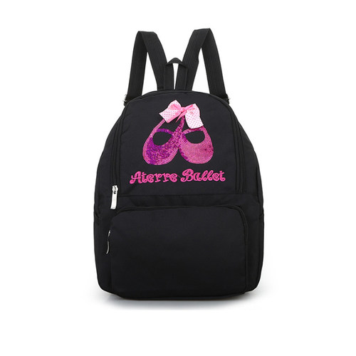 新款蕾丝儿童舞蹈包女童芭蕾拉丁跳舞运动双肩书包民族舞练功背包