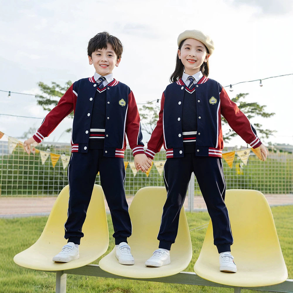 小学生校服英伦风秋冬棒球服套装儿童班服运动会幼儿园园服老师装