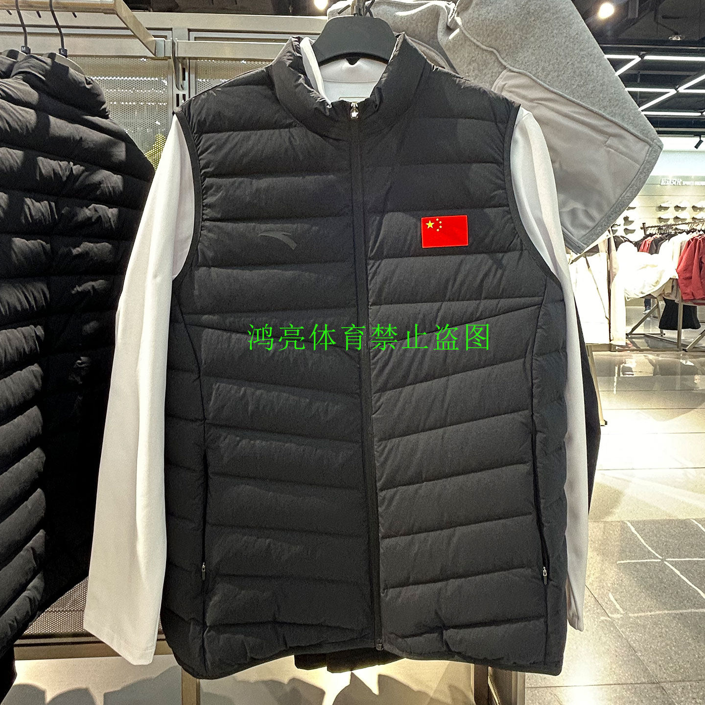 安踏羽绒马甲男款2025冬季新品