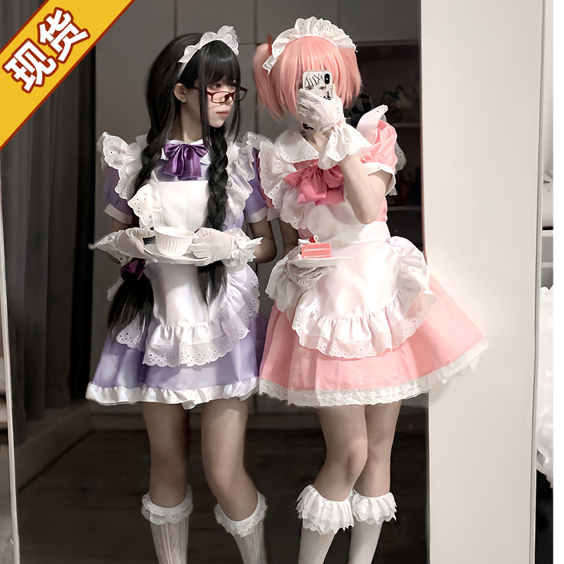 魔法少女小圆晓美焰鹿目圆cos服女仆装外传魔法纪录cosplay大码