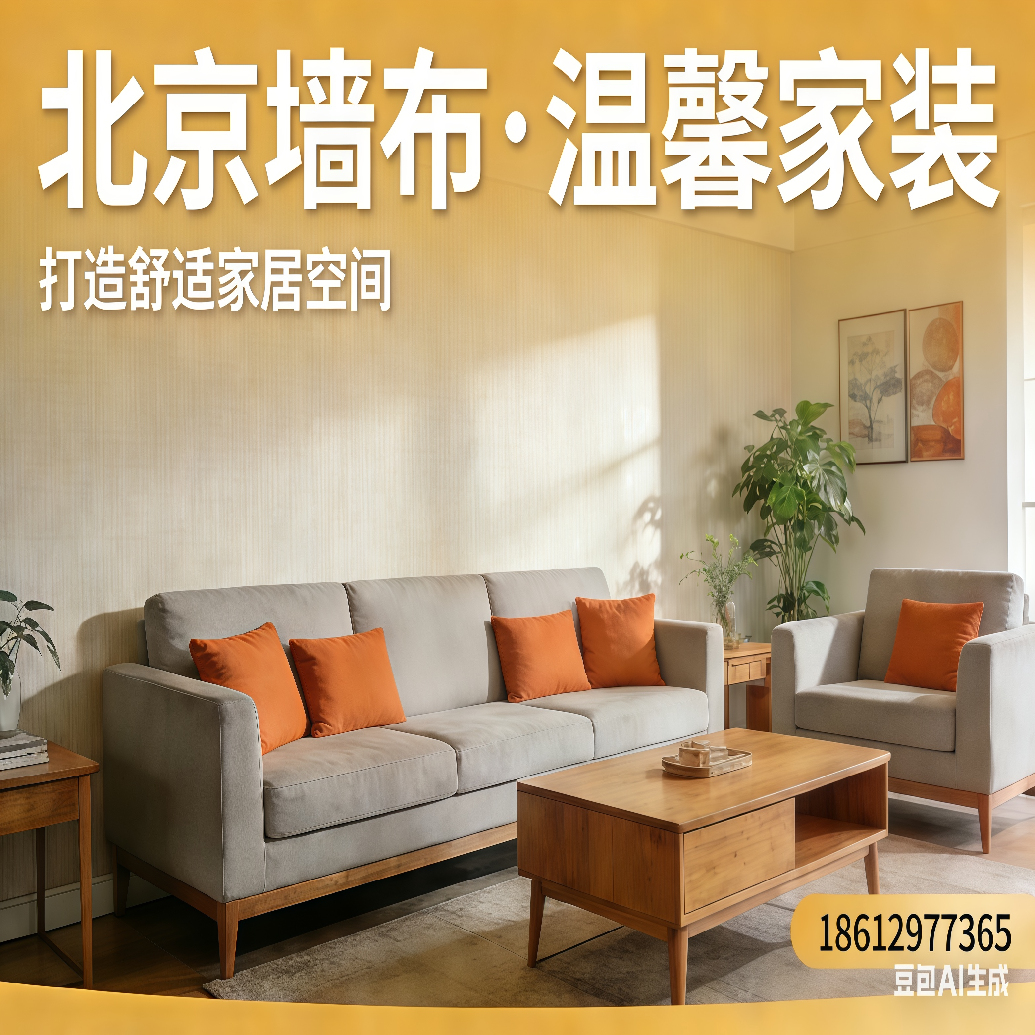 北京壁纸无缝墙布包施工环保糯米