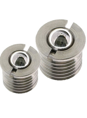 ZAK52不锈钢带法兰型球头柱塞FBPJS4/5/6/8/10/12弹簧14定位玻珠1