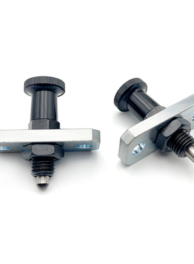 复位型细牙法兰式旋钮柱塞FPXA/FPXK8/10//12/16/16L分度定位销