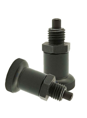 短螺纹碳钢自锁型旋钮柱塞PXRA/PXRK12/16细牙弹簧锁紧定位分度销