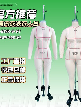 欧美跨境内衣泳衣90D人台 希音审版34B内衣模特TEMU专90D内衣人台