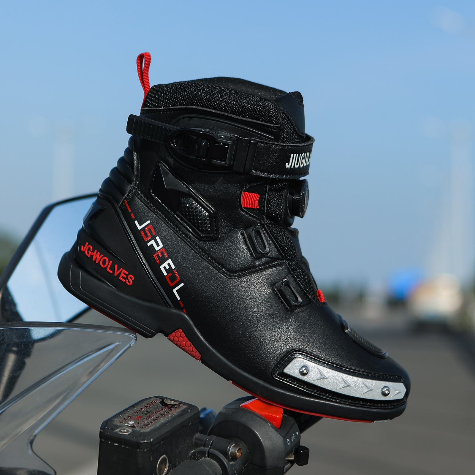 摩托车摩托车越野靴子防水骑行鞋