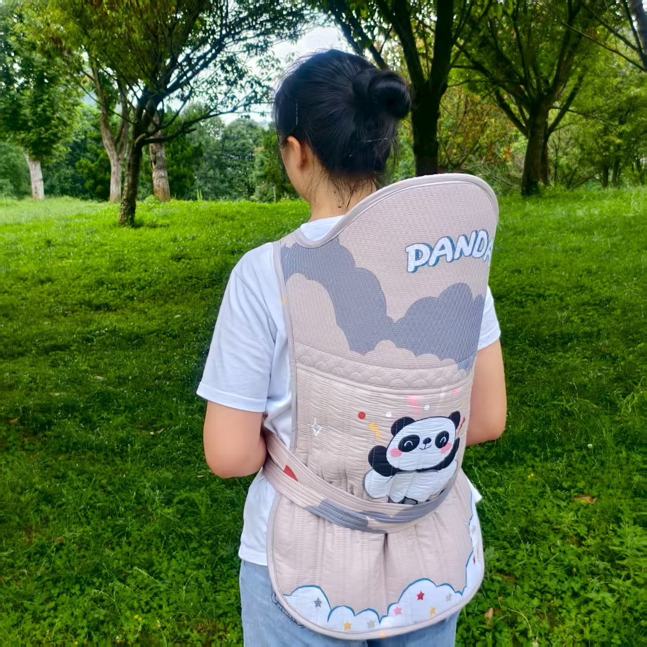 云南贵州婴儿背带背小孩的宝宝背扇传统老式前后背式四川背被带兜